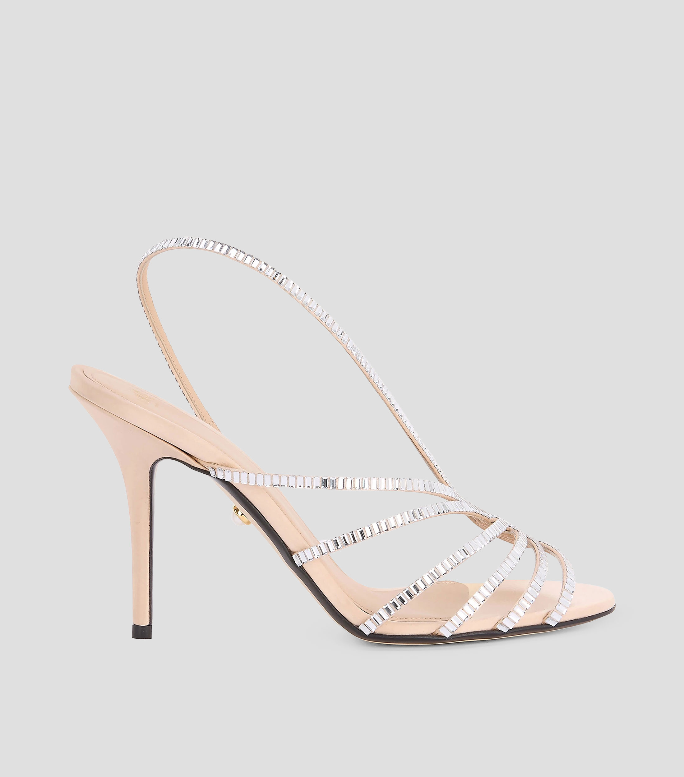 Sandalias con tacón alto de aguja Mujer